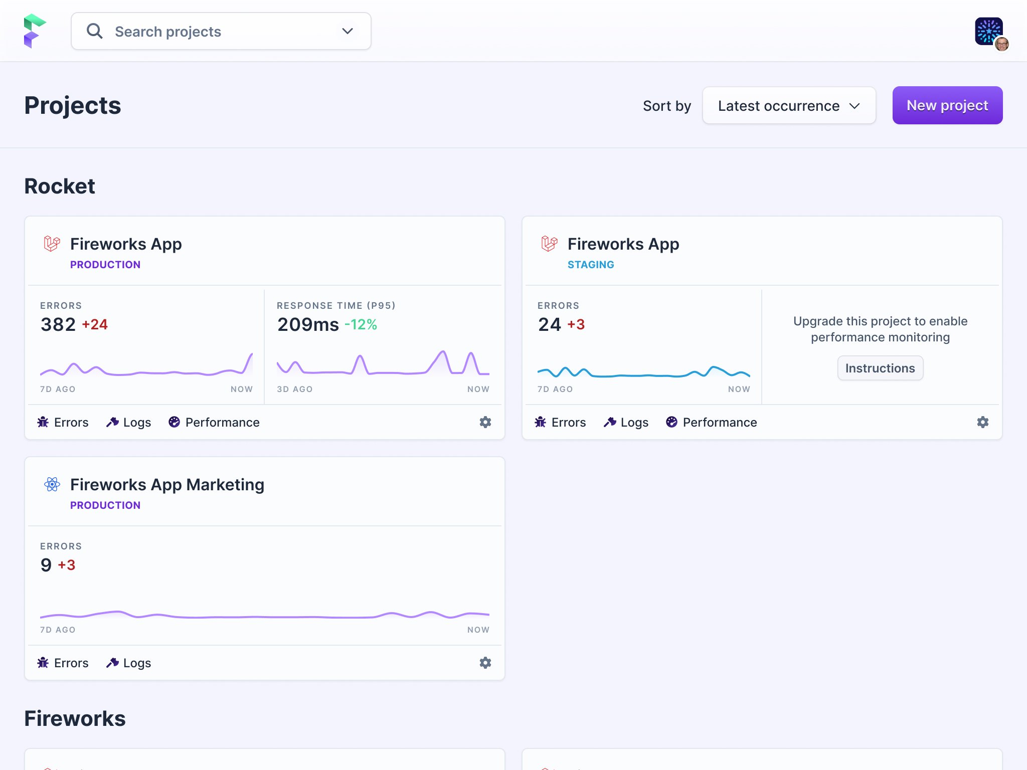 Flare projects overview
