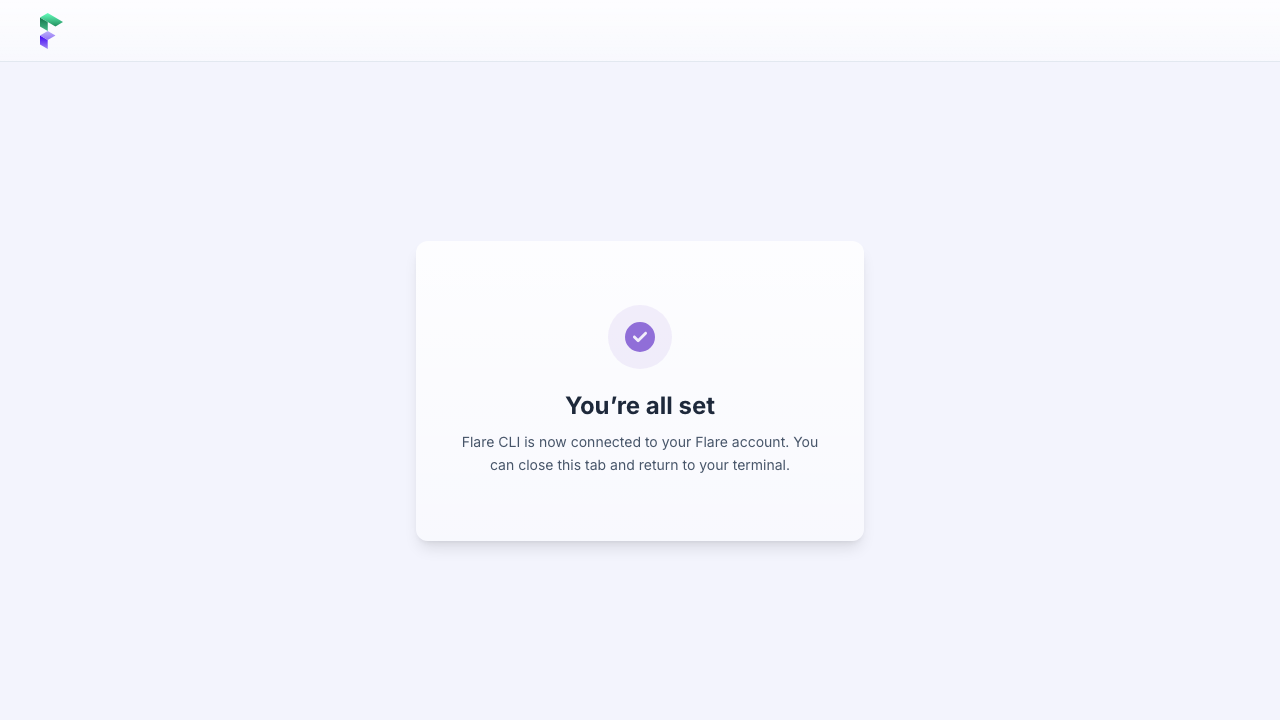 Device connected confirmation